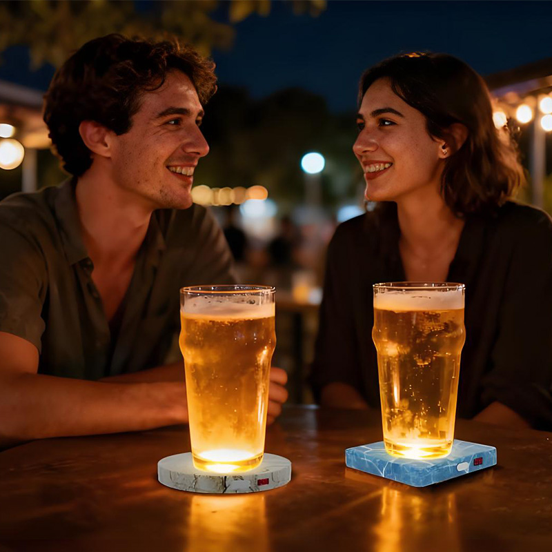 LED Coasters for Drinks
